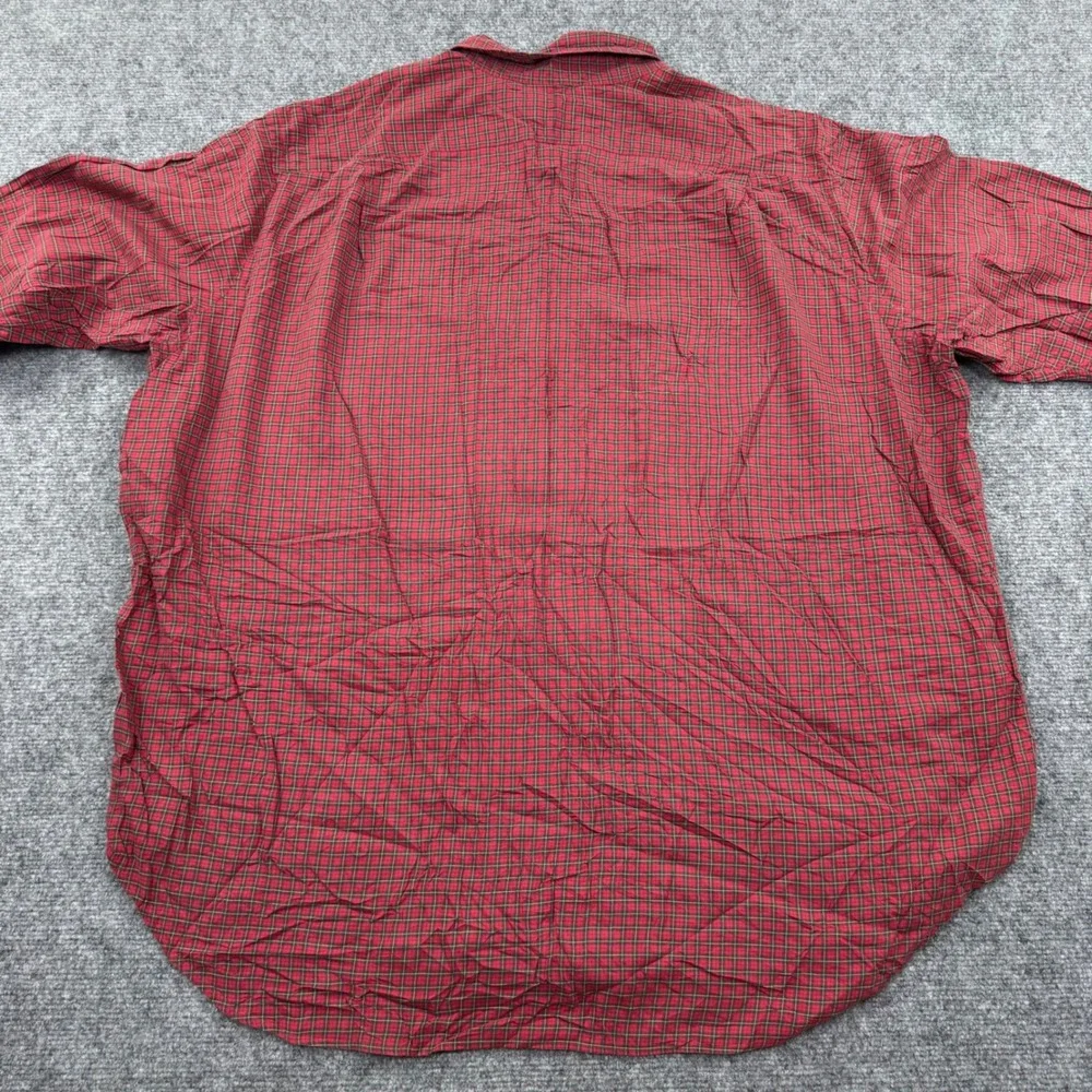 Polo Ralph Lauren‎ Button Down Shirt 2XB Red Plaid Long Sleeve Mens